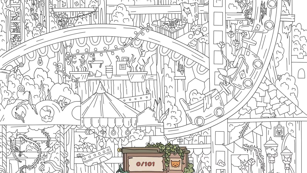 -Hidden Cats: Old Amusement Park-游戏截图-好玩游戏库