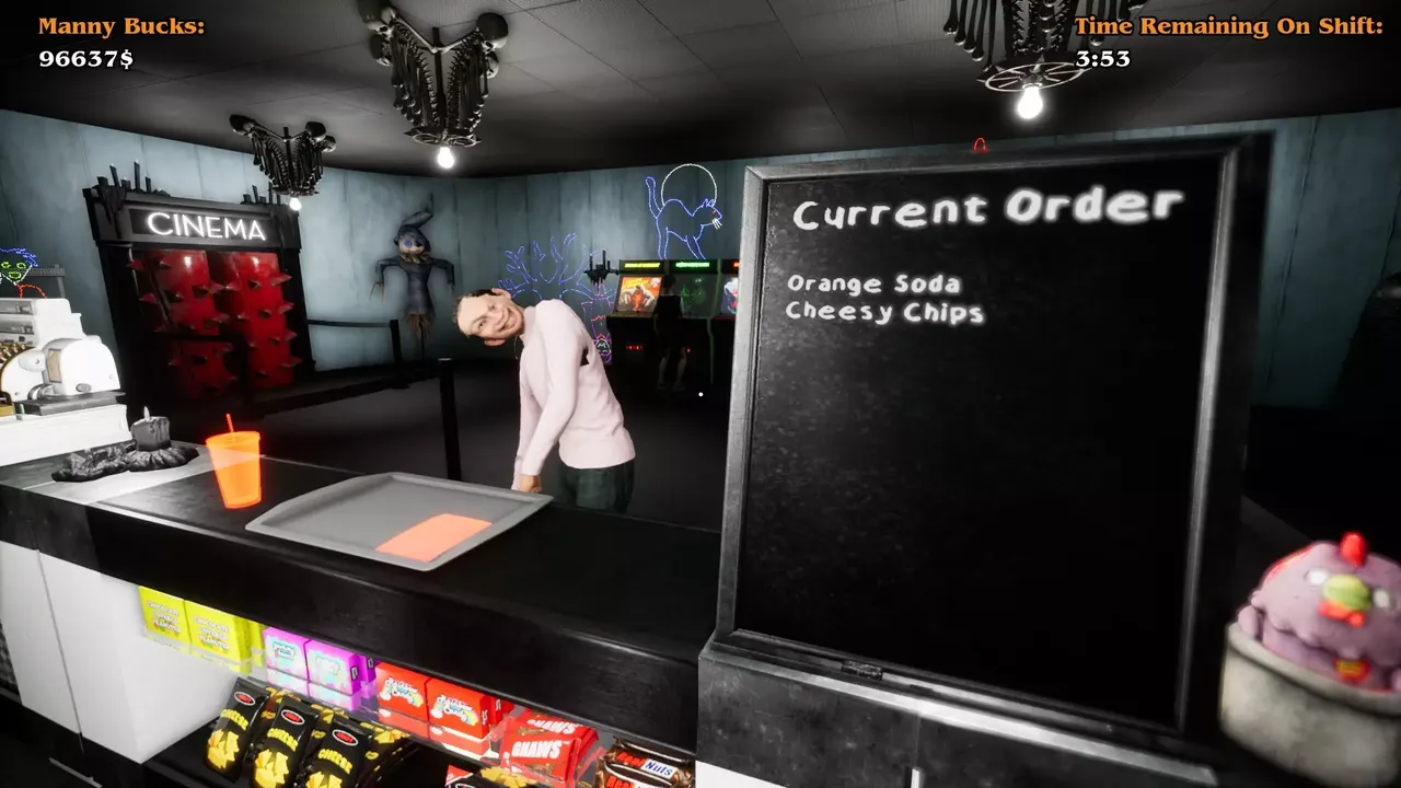 -Manny's Murderous Movie Theater - The Snackbar Simulator-游戏截图-好玩游戏库