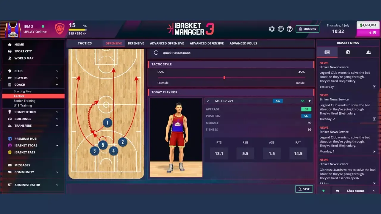 -iBasket Manager 3 - Online Basketball Manager-游戏截图-好玩游戏库