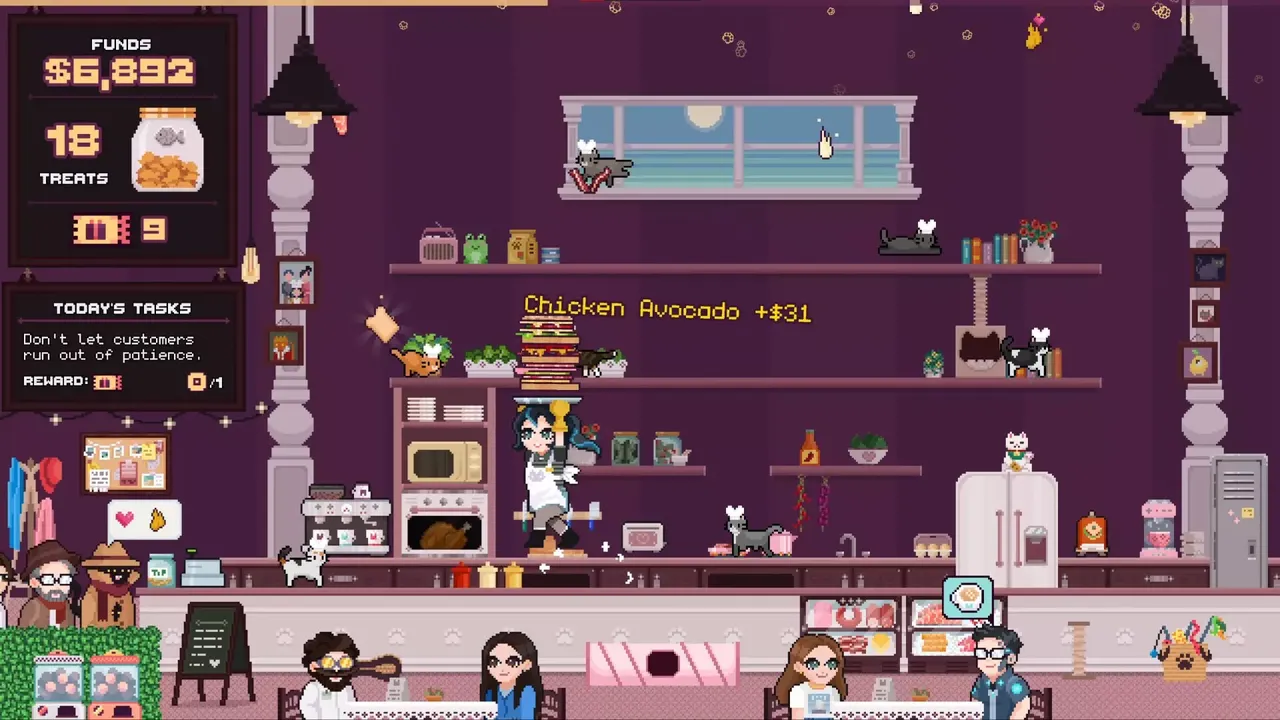 -Supurr Cat Cafe: Sandwich Rush-游戏截图-好玩游戏库