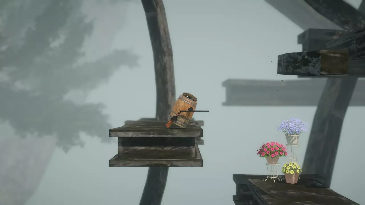 -Climbing In Barrel With Double-Barrel-游戏截图-好玩游戏库