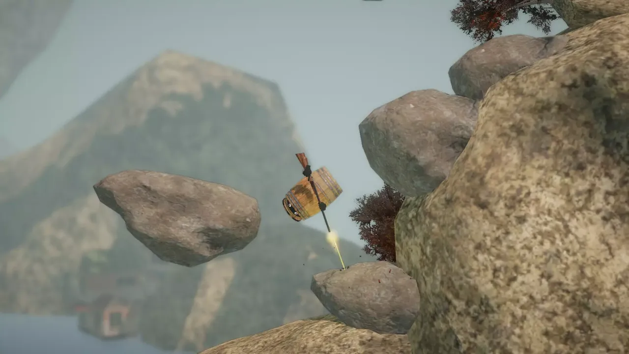 -Climbing In Barrel With Double-Barrel-游戏截图-好玩游戏库