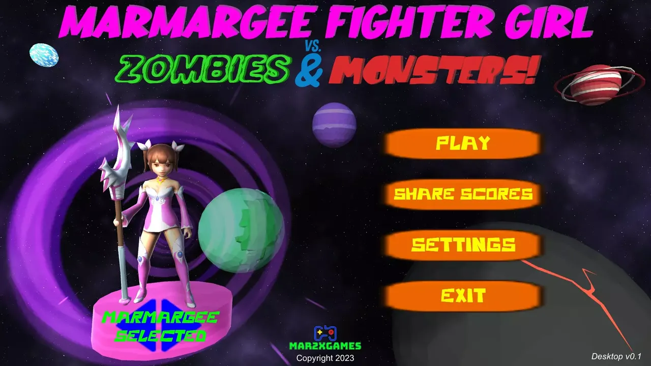 -Marmargee Fighter Girl vs. Zombies & Monsters!-游戏截图-好玩游戏库