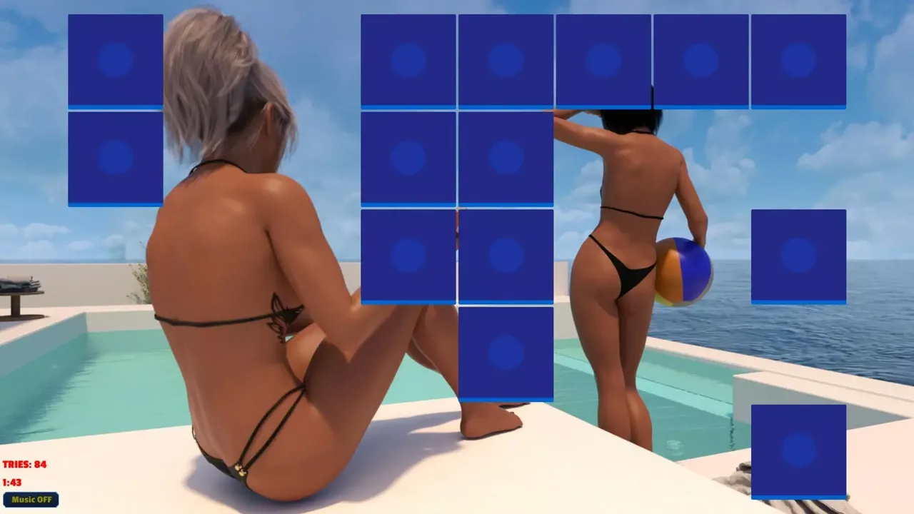 Sexy Memory Puzzle – Pool Girls