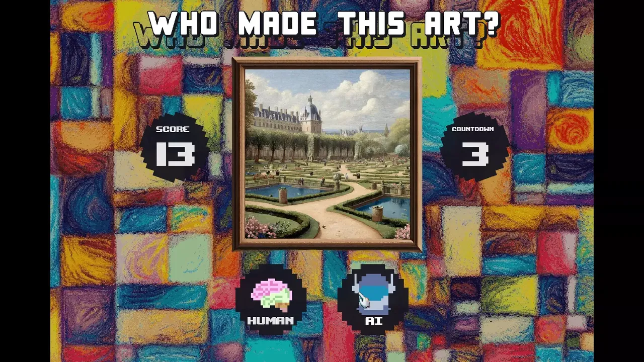 -Who made this art? Human or AI-游戏截图-好玩游戏库