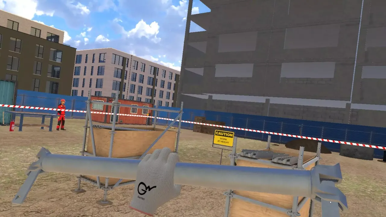 Wedge Lock Scaffolding VR Training