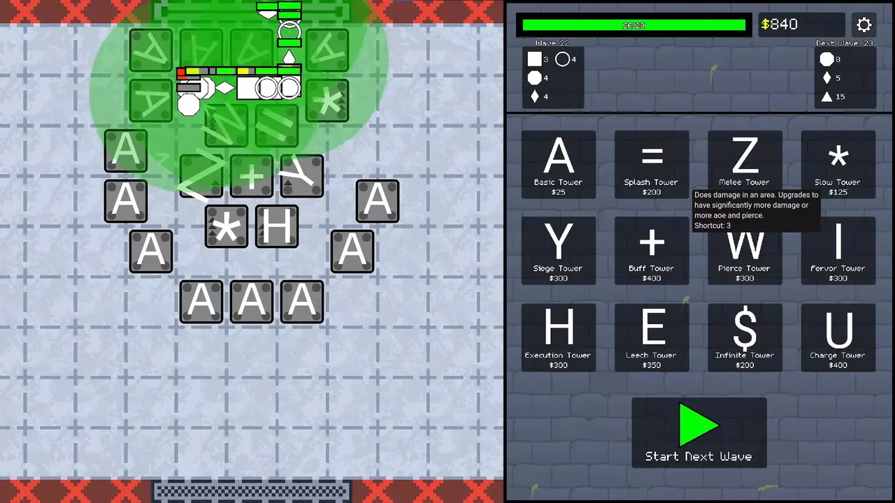 -ASCII Tower Defense-游戏截图-好玩游戏库