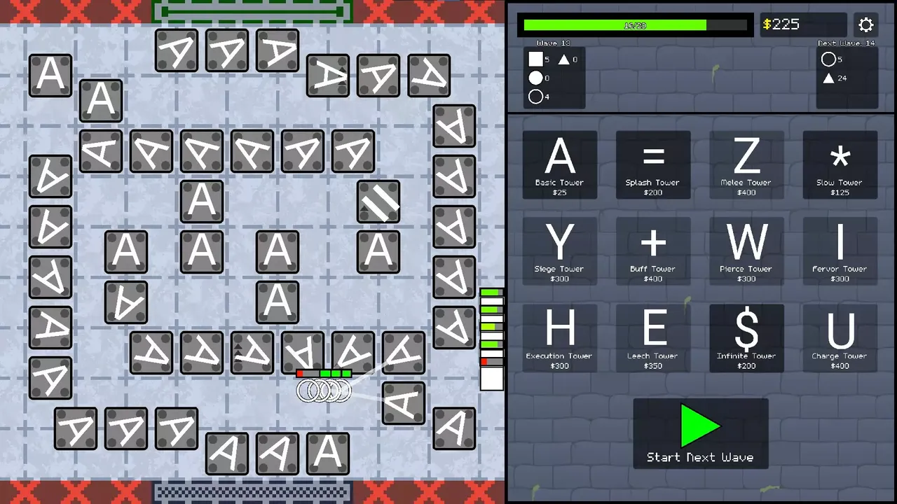 -ASCII Tower Defense-游戏截图-好玩游戏库