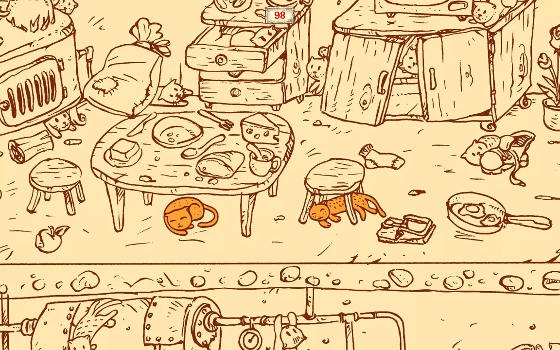 -100 hidden Cats: Kitty House 2-游戏截图-好玩游戏库