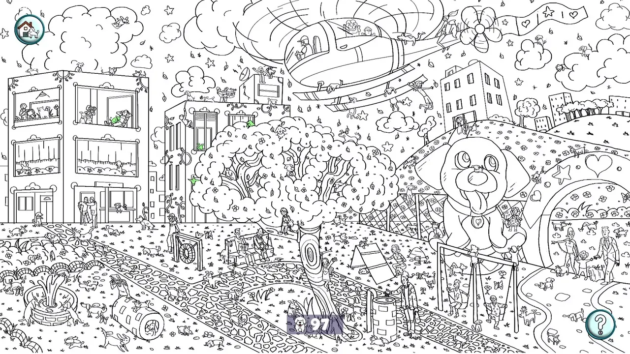 -101 Cute Dogs: Find & Paint-游戏截图-好玩游戏库