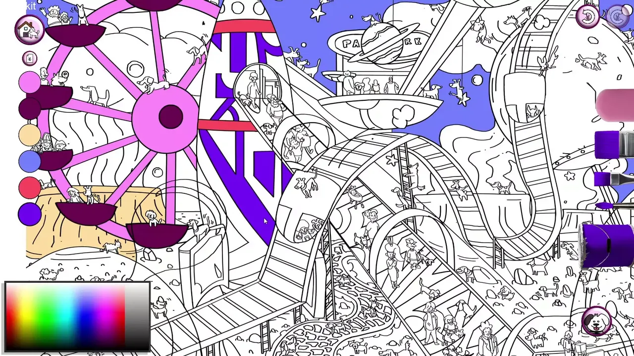 -101 Cute Playland Dogs: Find & Paint-游戏截图-好玩游戏库