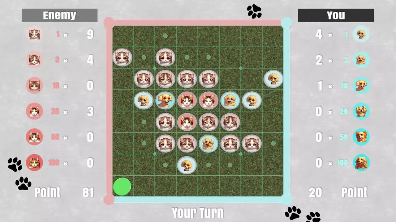 -Dog vs Cat Othello-游戏截图-好玩游戏库
