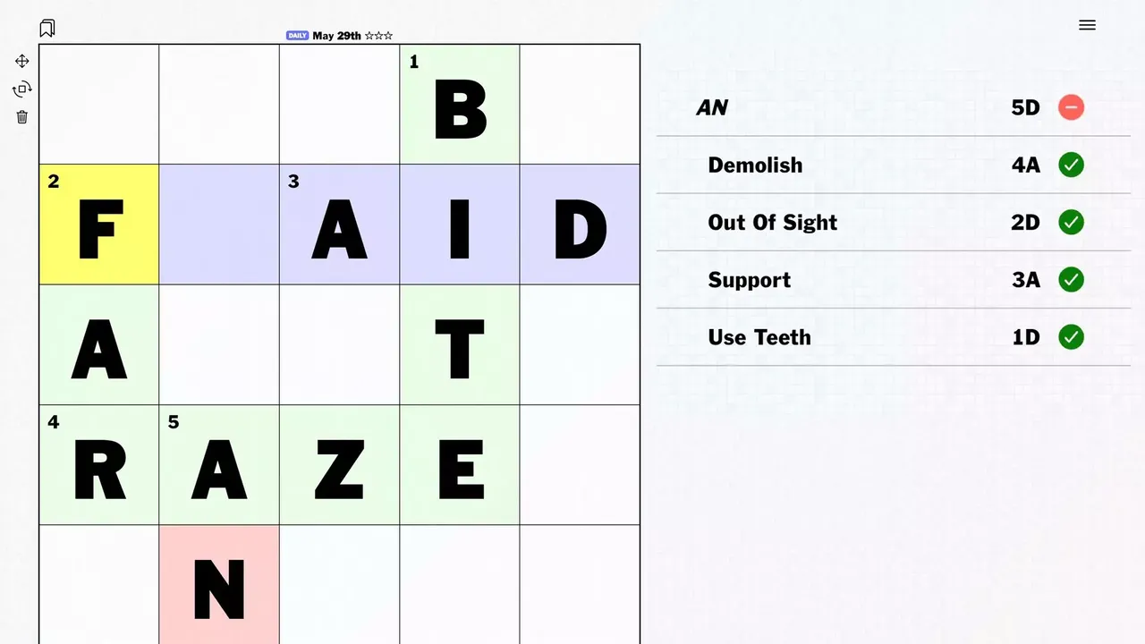 -CrossAbout: Crosswords in Reverse (300★)-游戏截图-好玩游戏库