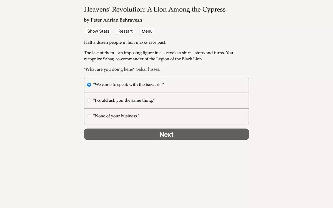 -Heavens' Revolution: A Lion Among the Cypress-游戏截图-好玩游戏库