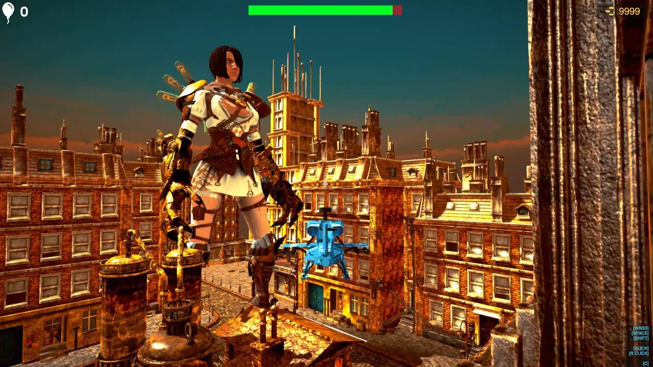 Save Giant Girl from monsters 4