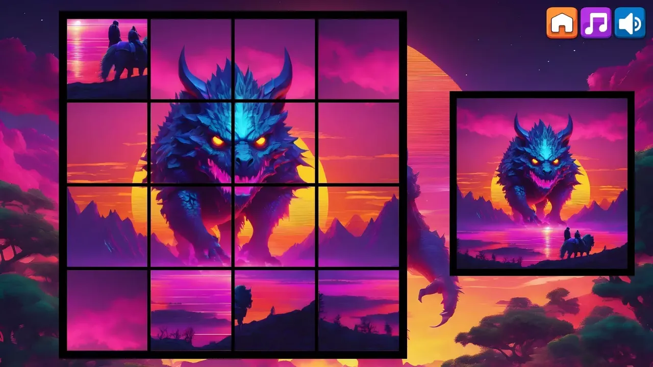 -OG Puzzlers: Synthwave Monsters-游戏截图-好玩游戏库