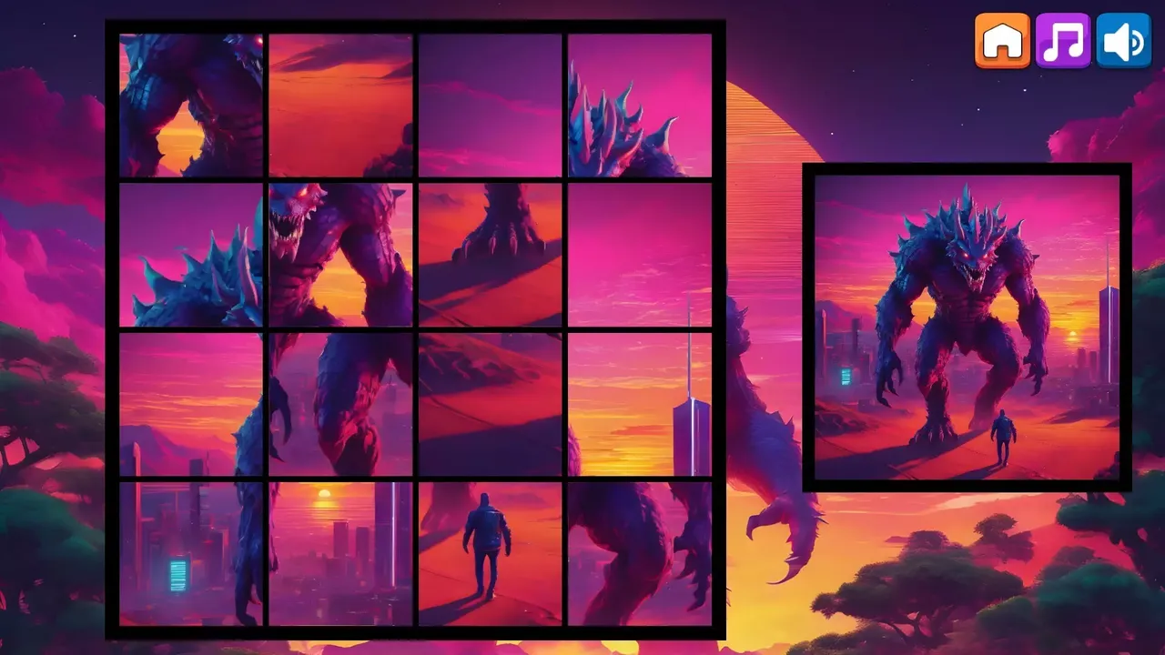 -OG Puzzlers: Synthwave Monsters-游戏截图-好玩游戏库