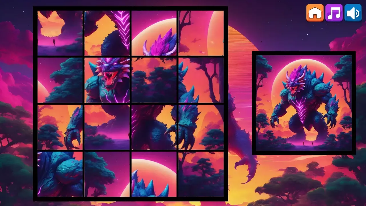 -OG Puzzlers: Synthwave Monsters-游戏截图-好玩游戏库