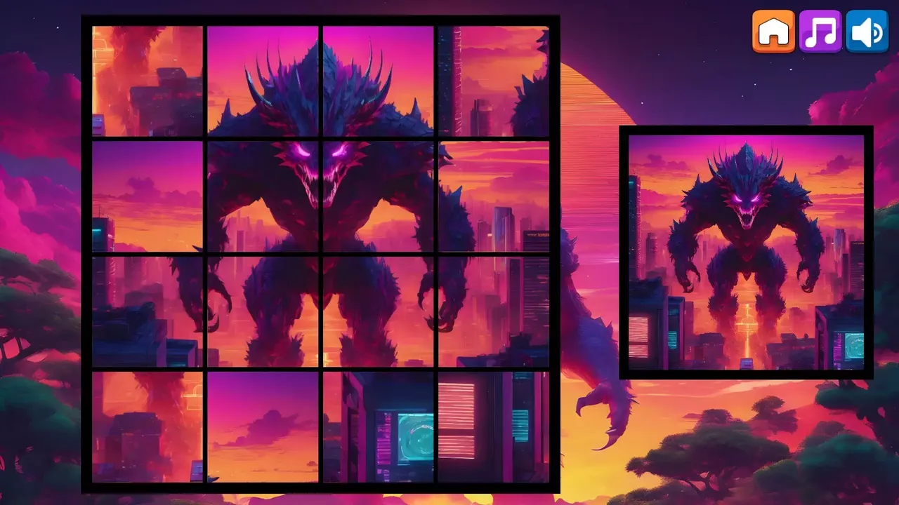 -OG Puzzlers: Synthwave Monsters-游戏截图-好玩游戏库