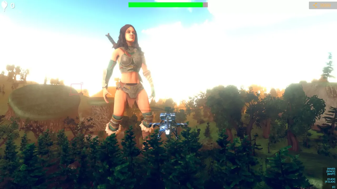Save Giant Girl from monsters 2