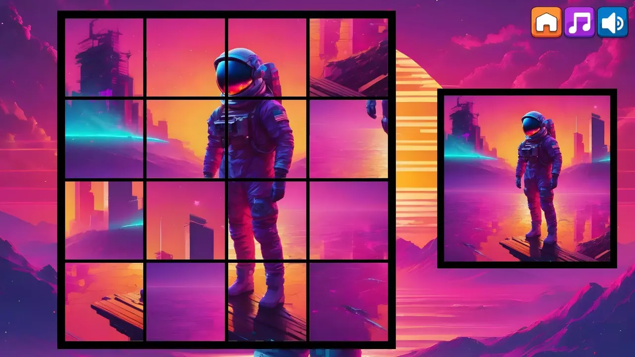 -OG Puzzlers: Synthwave Astronauts-游戏截图-好玩游戏库
