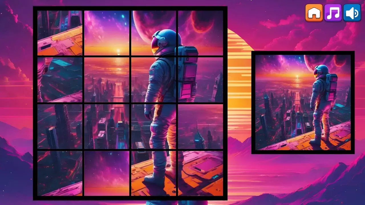 -OG Puzzlers: Synthwave Astronauts-游戏截图-好玩游戏库