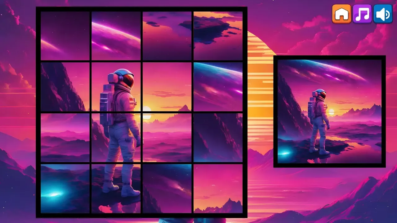 -OG Puzzlers: Synthwave Astronauts-游戏截图-好玩游戏库