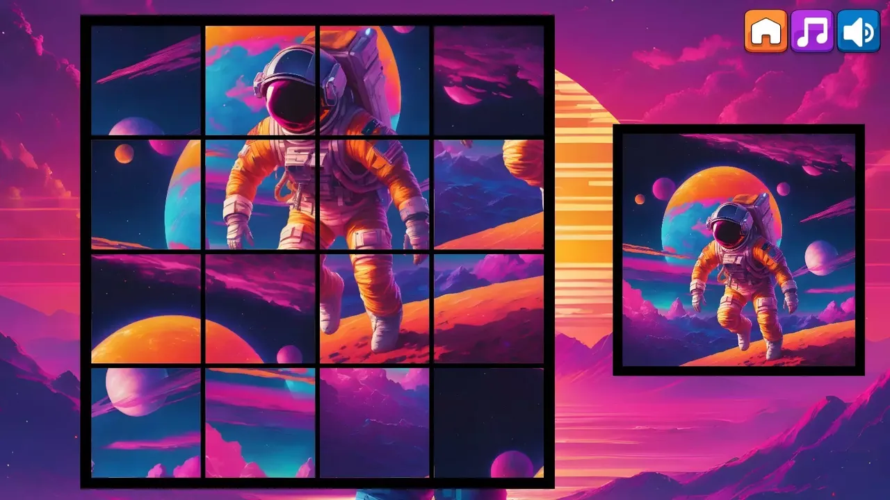 -OG Puzzlers: Synthwave Astronauts-游戏截图-好玩游戏库