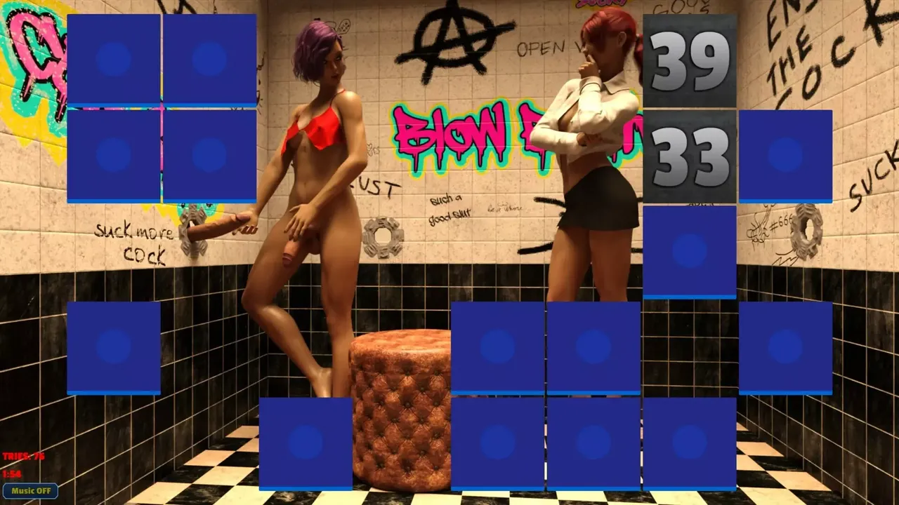 Sexy Memory Puzzle – Futanari Gloryhole