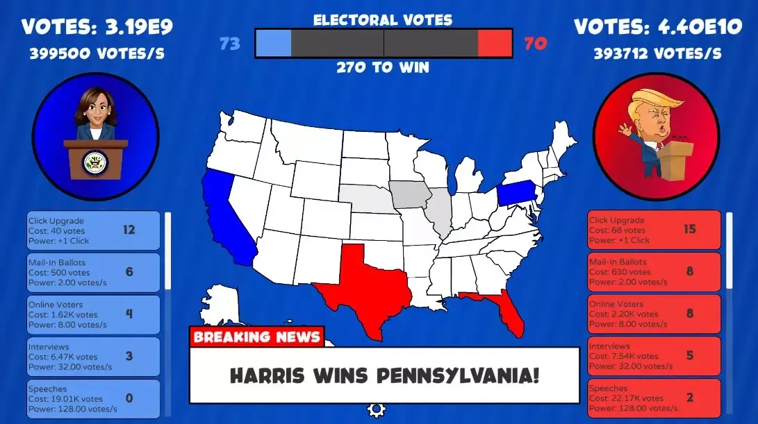 -Trump vs Harris Clicker-游戏截图-好玩游戏库