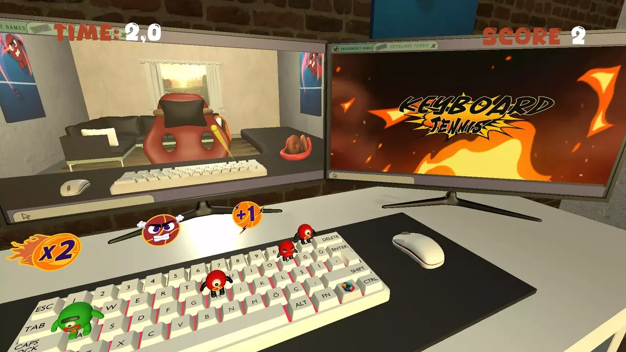 -Keyboard Tennis-游戏截图-好玩游戏库