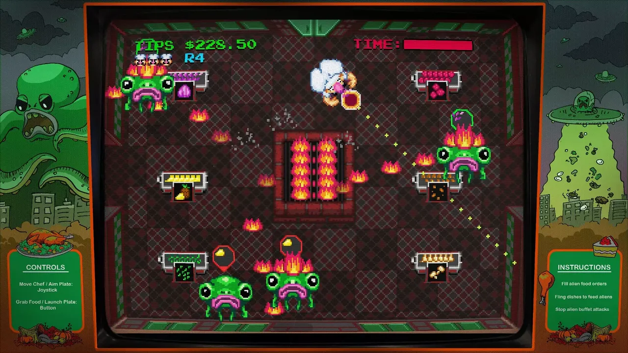 -Digital Eclipse Arcade: Invasion of the Buffet Snatchers-游戏截图-好玩游戏库