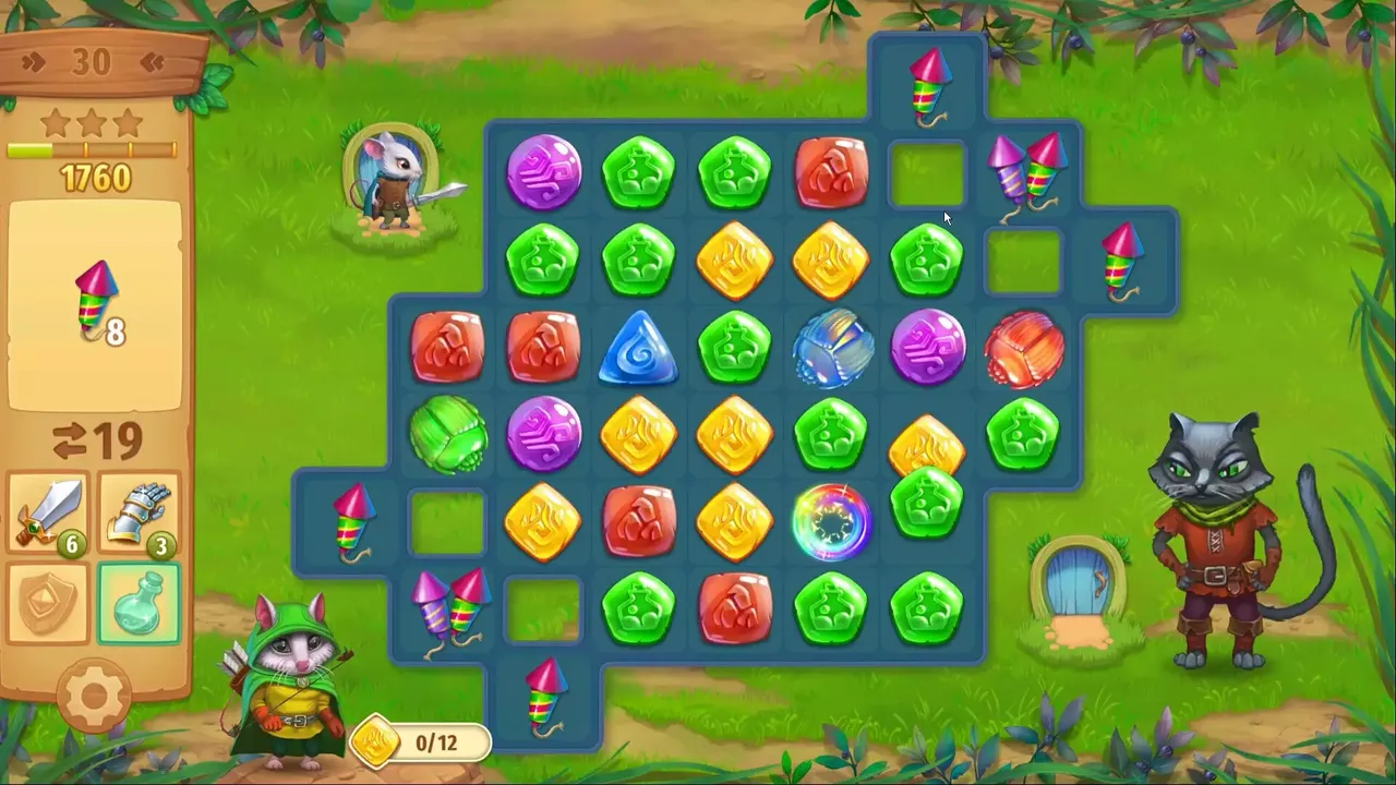 -Strongblade - Puzzle Quest and Match-3 Adventure-游戏截图-好玩游戏库