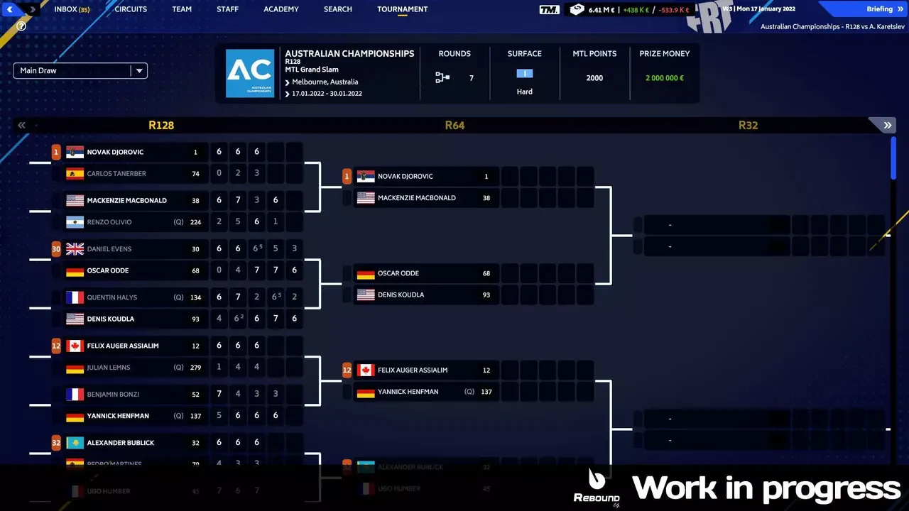 -Tennis Manager 2023-游戏截图-好玩游戏库