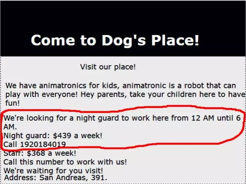 -Five Nights at Dog's-游戏截图-好玩游戏库