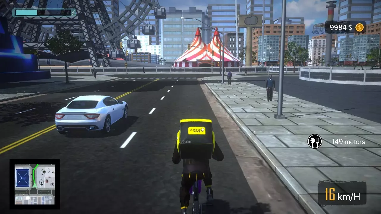 Bike Courier: Bistro Express Delivery