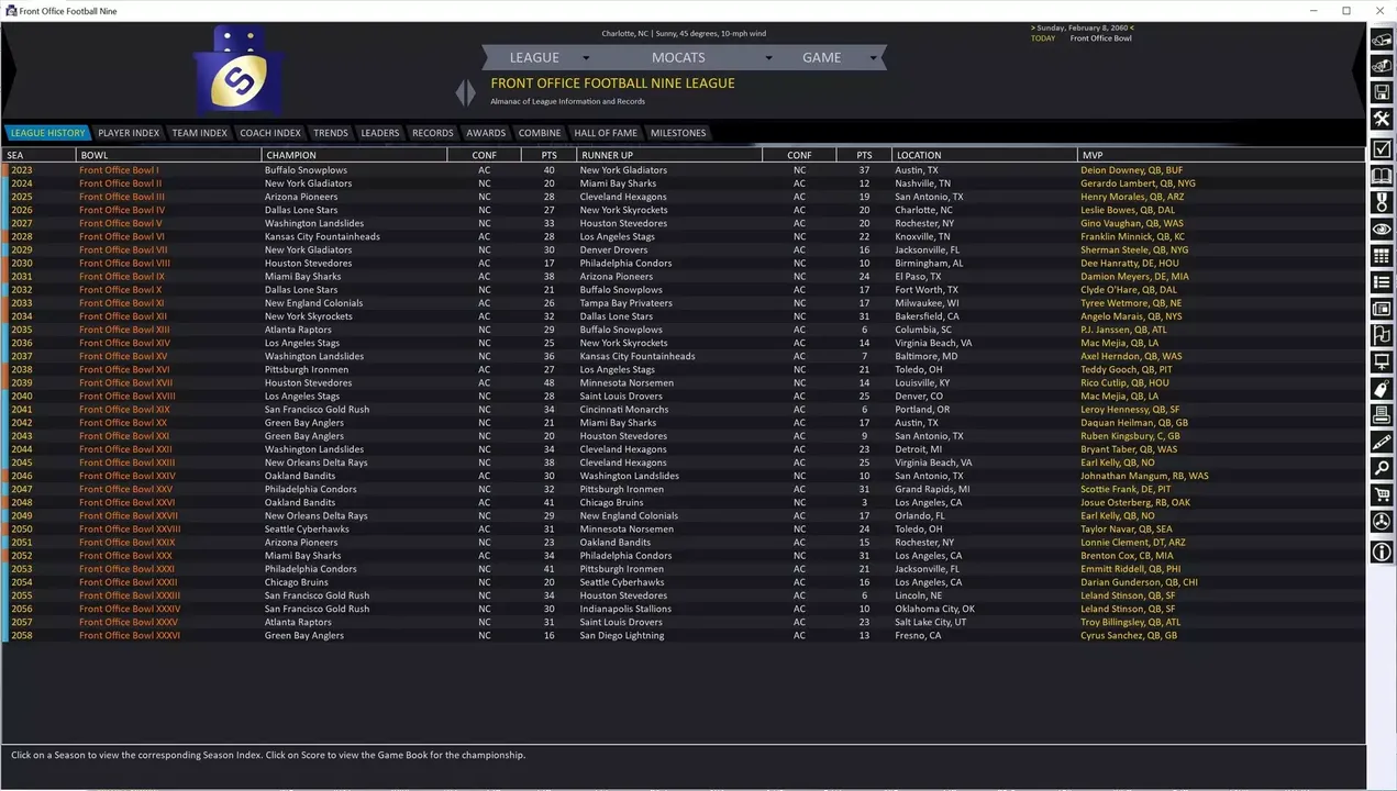 -Front Office Football Nine-游戏截图-好玩游戏库