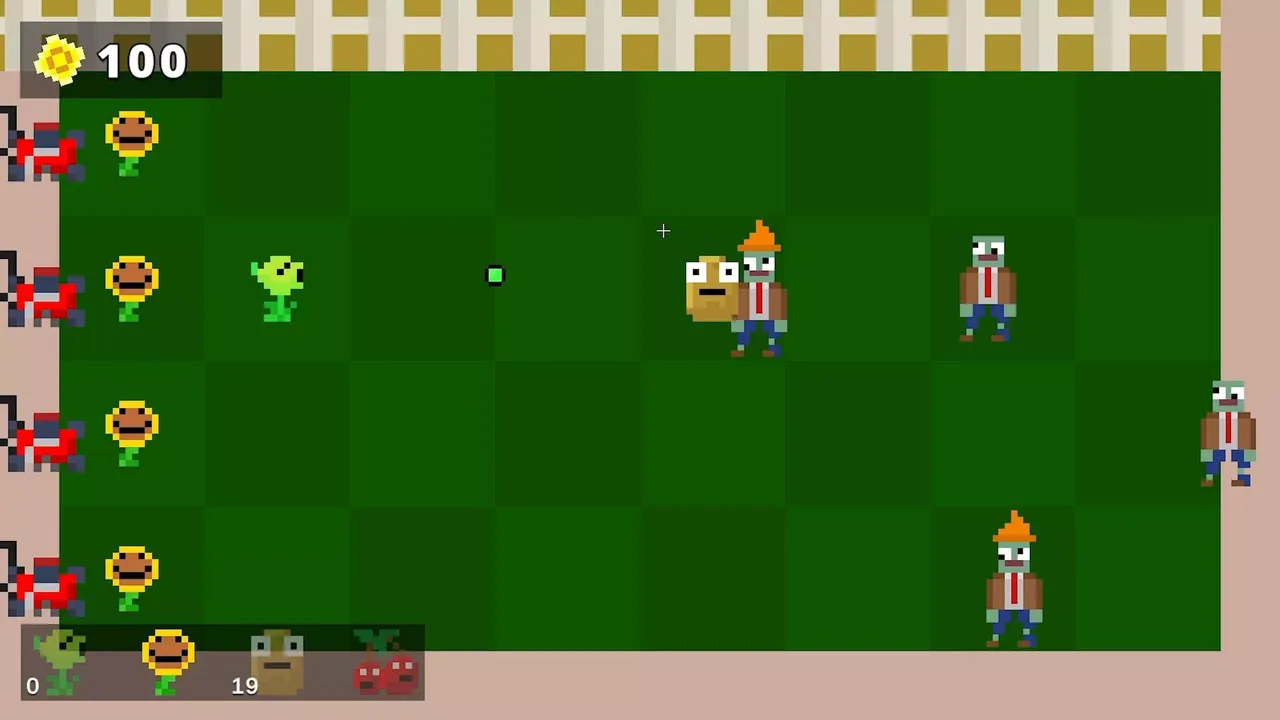 -8-Bit Plants vs. Zombies-游戏截图-好玩游戏库