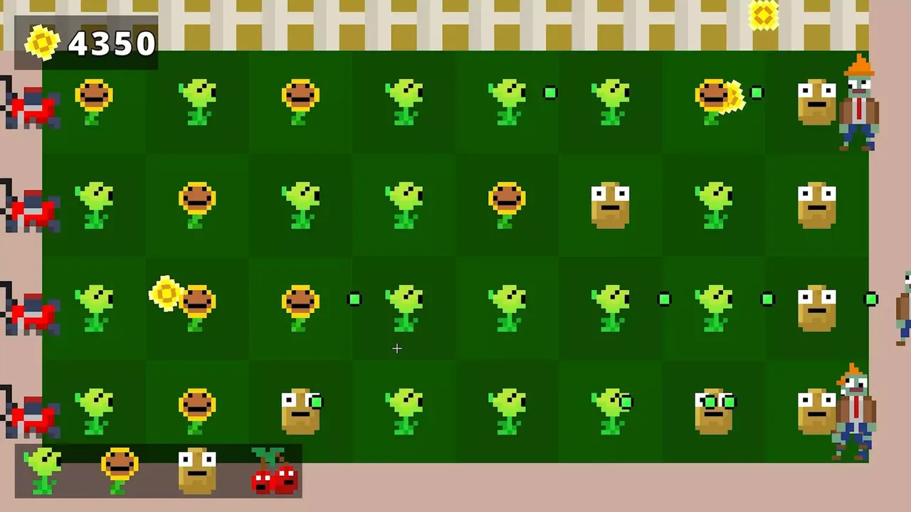 -8-Bit Plants vs. Zombies-游戏截图-好玩游戏库