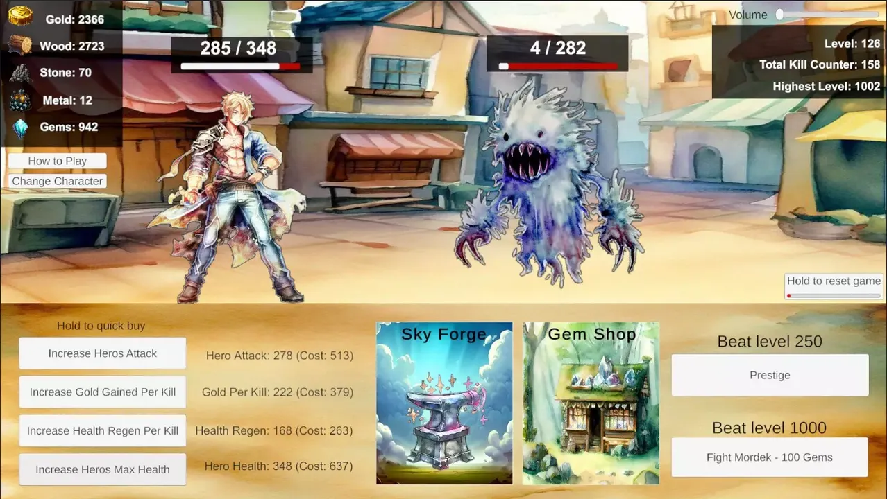 -Heros and Monsters: Idle Clicker Game-游戏截图-好玩游戏库