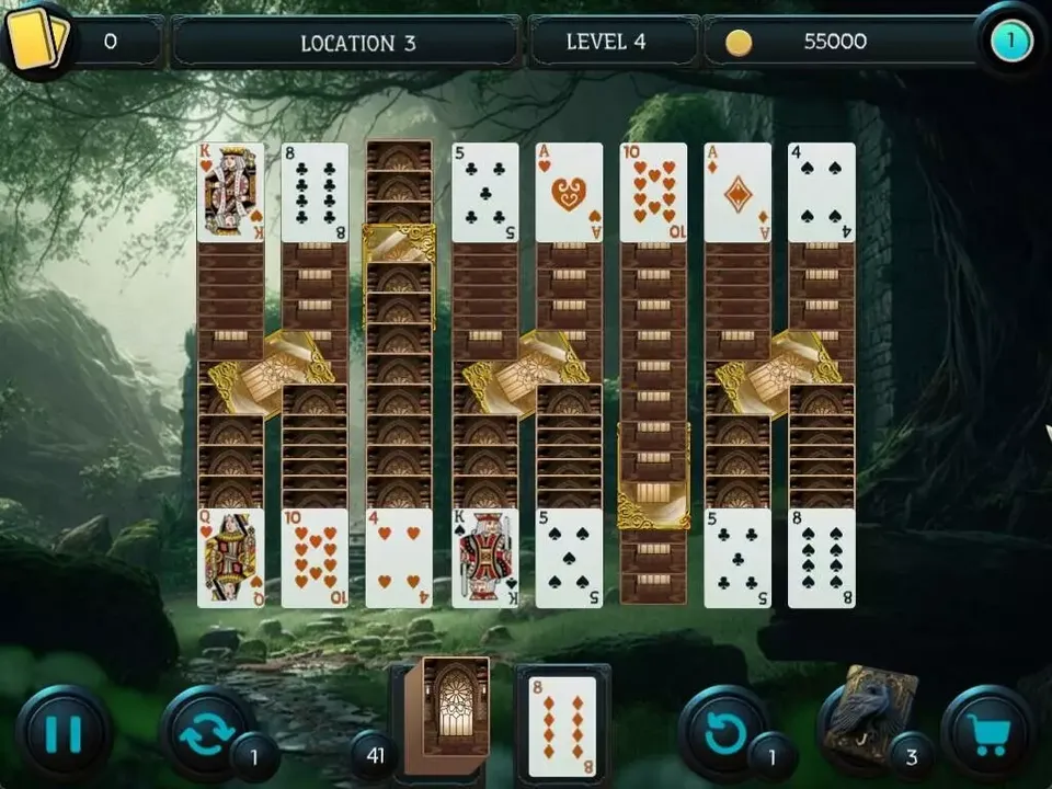 -Mystery Solitaire. The Black Raven 5-游戏截图-好玩游戏库