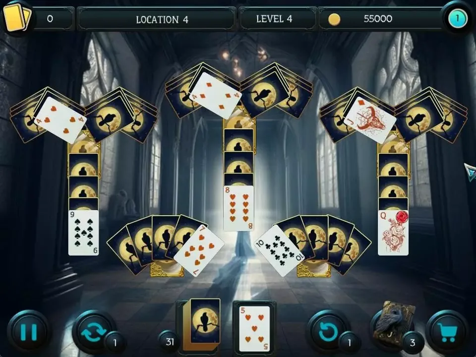 -Mystery Solitaire. The Black Raven 5-游戏截图-好玩游戏库