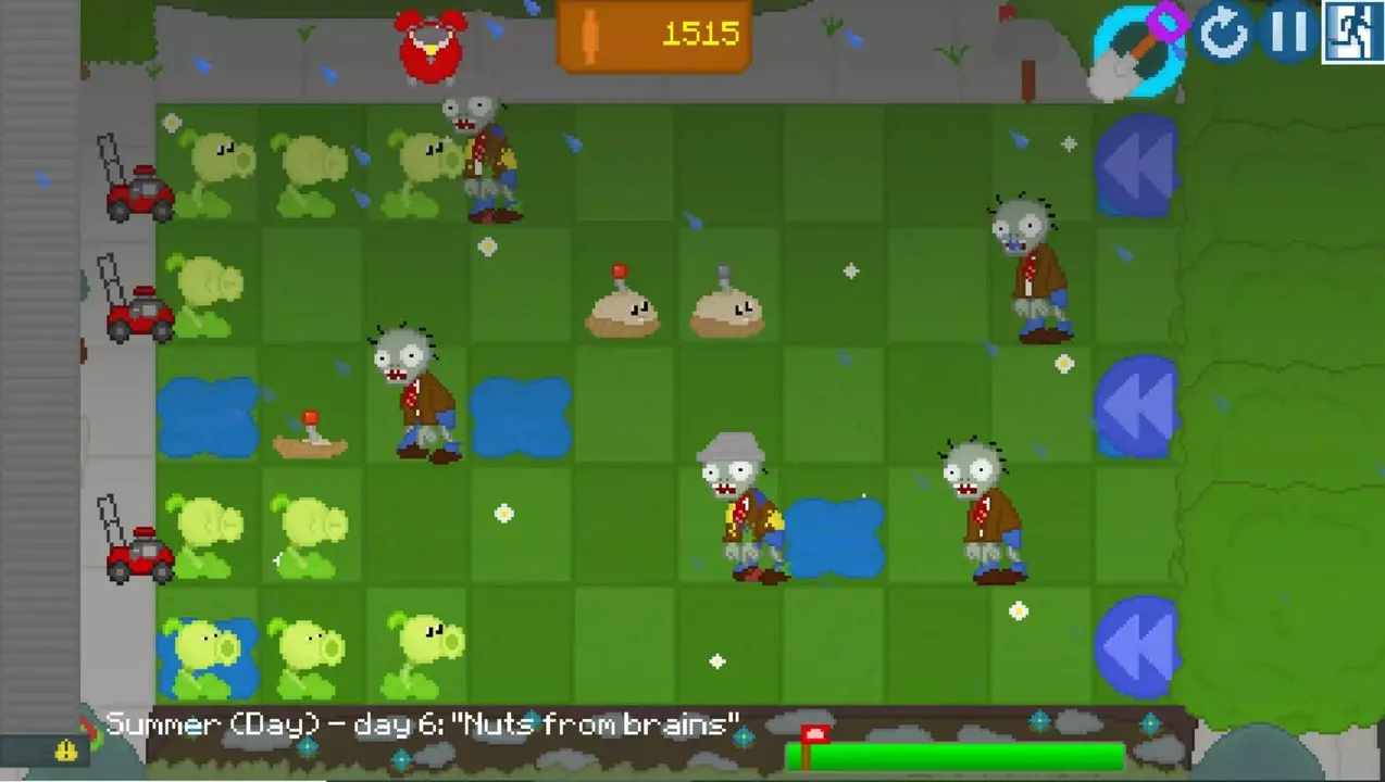 -Plants vs Zombies 8-bit-游戏截图-好玩游戏库