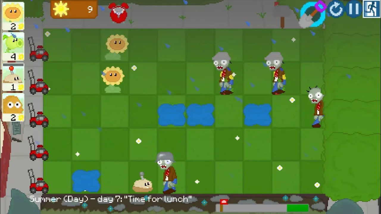 -Plants vs Zombies 8-bit-游戏截图-好玩游戏库