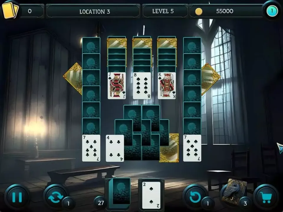 -Mystery Solitaire. The Black Raven 4-游戏截图-好玩游戏库
