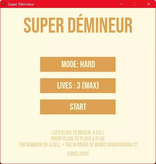 Super Démineur (Minesweeper)