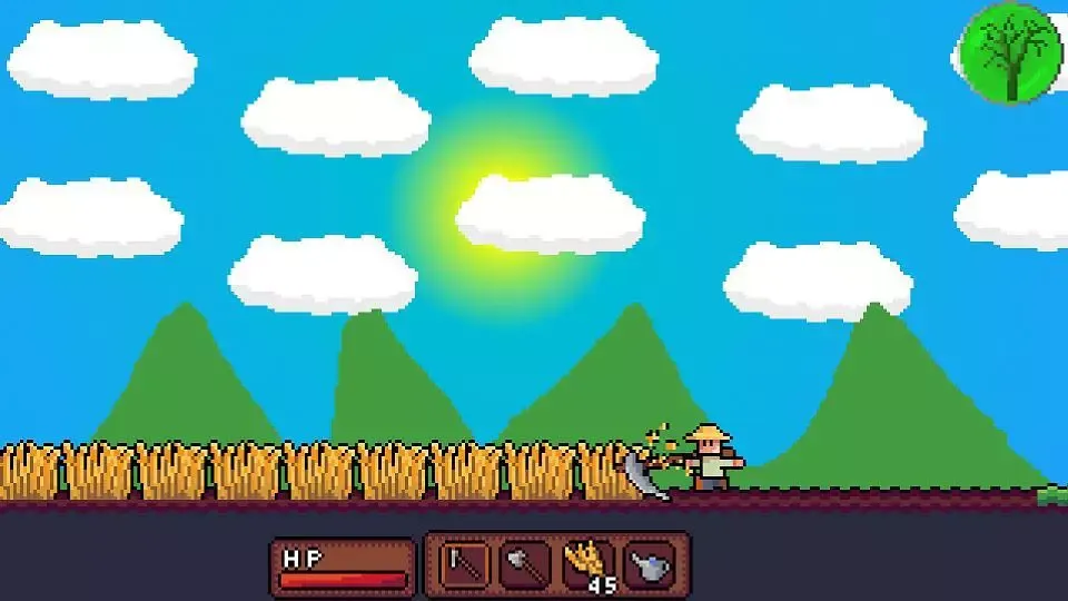 Valley of farms