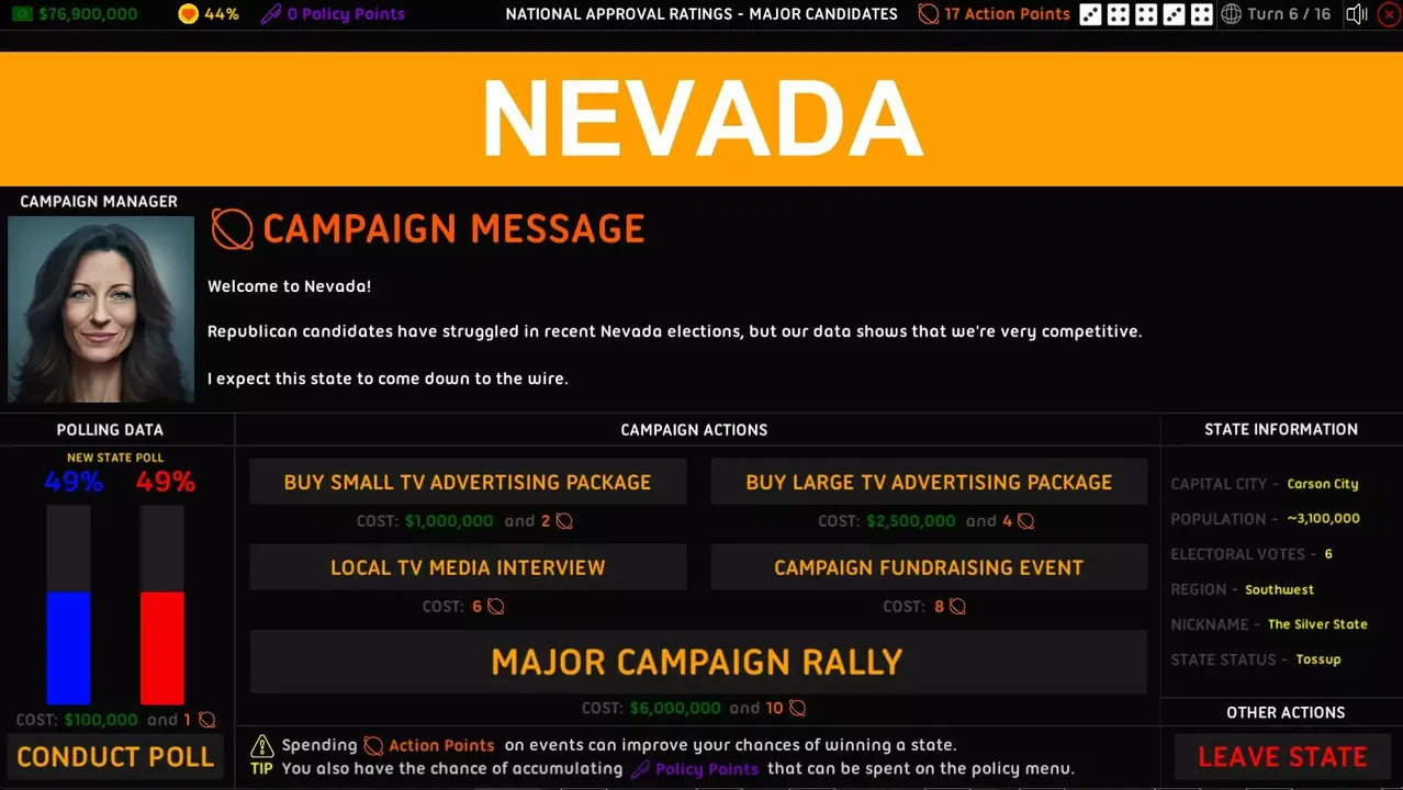 -2024 U.S. Election Simulator-游戏截图-好玩游戏库