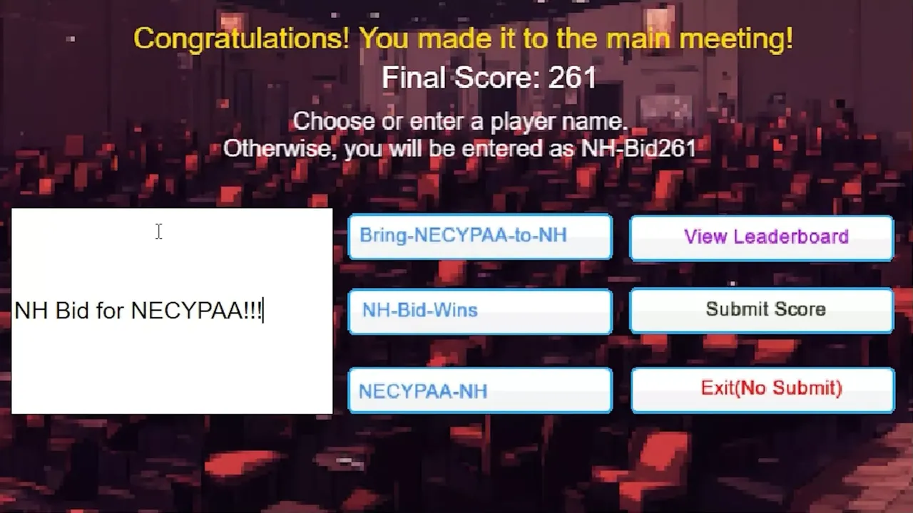 -NH Bid at MSCYPAA: The Game-游戏截图-好玩游戏库