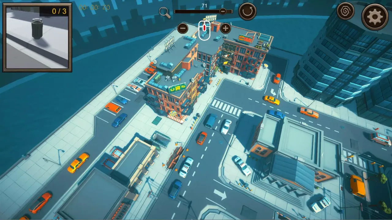 Hidden City Top-Down 3D